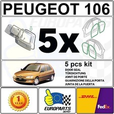 PEUGEOT 106 BERLINE 5 PORTES KIT JOINT DE PORTES (4 PCS) & JOINT DE HAYON (1 PC)