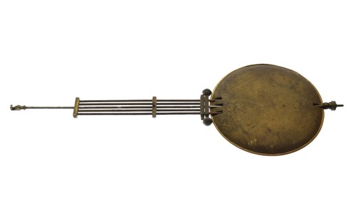 Antiguo péndulo de reloj péndulo para oscilante reloj de pared regulador movimiento relojero - Imagen 3 de 3