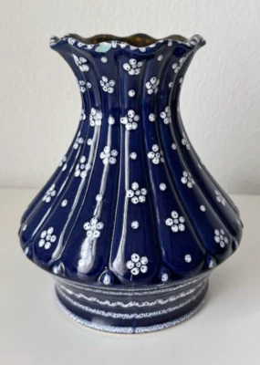 Gmundner Keramik Dirndl blau Vase Blumenvase 20 cm GK1878 (2512DE11)  05/26 - Bild 1 von 4