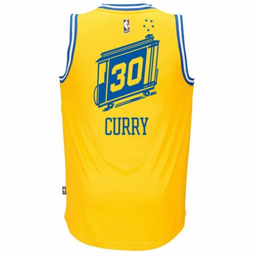 Adidas Stephen Curry Golden State Warriors Hartholz Klassiker Swingman Trikot - Bild 2 von 3