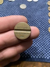 Vintage Phone Token Italy Payphone Europe Metal Coin GETTONE TELEFONICO 6809