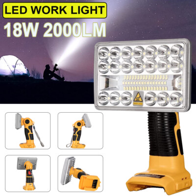 18W LED Work Light for DeWalt 20V MAX Battery DCB205 Outdoor w/USB QC3.0 Output