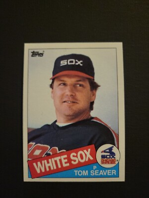 1985 TOPPS BASEBALL CARD  #670 TOM SEAVER  WHITE SOX A11f