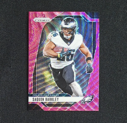 2024 Panini Prizm - Saquon Barkley Pink Wave Prizm - Philadelphia Eagles RB #232