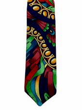 Rush Limbaugh No Boundaries Collection 100% Silk Necktie Made in USA EXCELLENT C