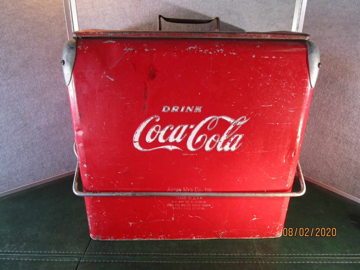 Vintage 1950's Coca Cola Picnic Cooler Acton Mfg USA | eBay