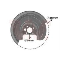 VAN Wezel Spritzblech Bremsscheibe Hinten Rechts FüR VW Golf IV 1J1 1J5 5892374