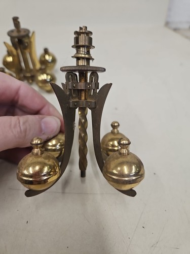 Péndulo vintage de 4 bolas de latón para relojes de aniversario. Lote de 5. GA7 - Imagen 2 de 15