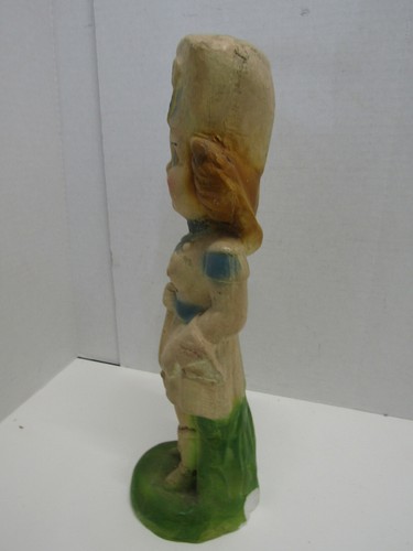 OLD VINTAGE CHALKWARE MARCHING BAND COMMANDER LEADER STATUE - Picture 2 of 6