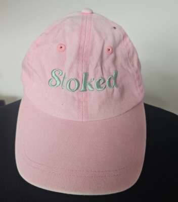STOKED Pink Billabong Dad Style Adjustable Cap Hat for Women Light Factory Fade