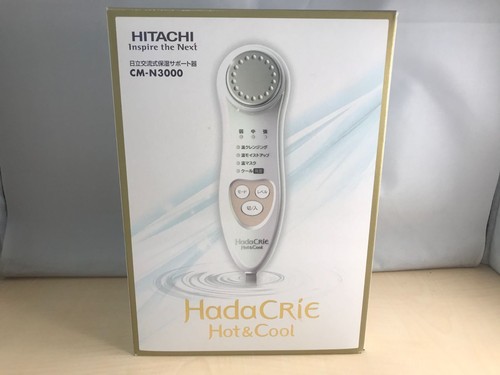 HITACHI Hada Crie Hot & Cool CM-N3000-W Facial Cleanser Massager F/S japan