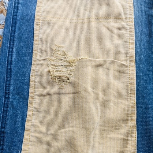 Paul McNeil maßgeschneiderte Künstler Maler CROPPED DUNGAREES Größe MEDIUM handbemalt - Bild 7 von 17