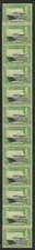 M26019 St. Lucia 1936 KGV ½d black&bright green p13 x 12 COIL JOIN strip of 12