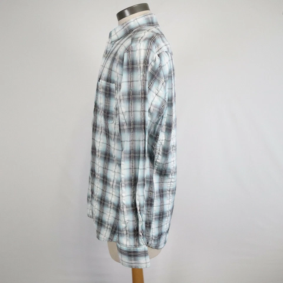 Sovereign Code Shirt Mens Large Outdoor Casual Pocket Button Plaid Long Sleeve - Image 2 of 4