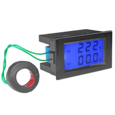 Digital LCD AC 200-450V Volt Amp Meter Ammeter Voltmeter Panel 80-300V 100A 200A