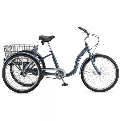 Schwinn Meridian Adult Tricycle, 24-", Slate Blue
