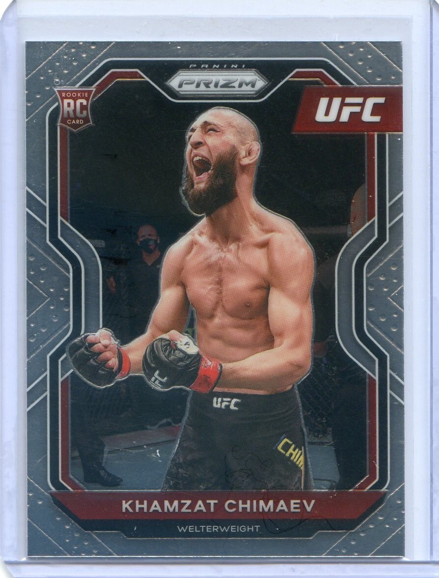 2021 Panini Prizm UFC KHAMZAT CHIMAEV RC ROOKIE #7 BASE CARD