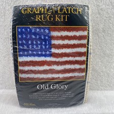 MCG Textiles Graph N' Latch Rug Kit "Old Glory" Patriotic American Flag U.S.A.