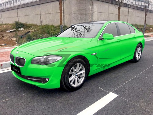 Fluorescent Gloss Neon Green Car Sticker Decal Vinyl Wrap Air Release Sheet Film - Picture 8 of 12