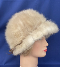 Vintage Betmar New York Paris Real Mink Fur Fedora Bucket Hat UNIQUE    blt15m