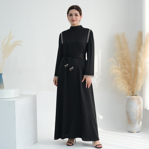Dubai Abaya Muslim Beading Women Long Maxi Dress Kaftan Party Islamic Arab Gown - Bild 47 von 62