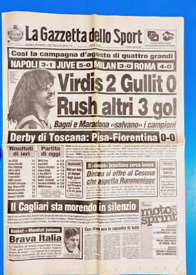Gazzetta Dello Sport Du 16 Juillet 1987 - Juventus, Milan, Carnevale, Napoli - Original