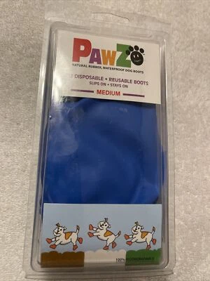 PawZ Protex Dog Boots Water-Proof Paws Disposable Reusable Medium Blue - Image 1 of 3