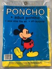 New Sealed Vintage? Disney World Mickey Mouse Vinyl Adult Poncho Yellow