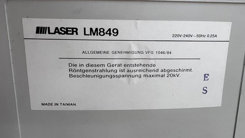 Laser lM849. VFG1046/84 Monitor - Afbeelding 4 van 4