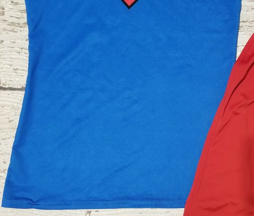UNDER ARMOUR Medium Boys Blue Superman Fitted Tee Red Athletic Shorts Youth YMD - Picture 3 of 6