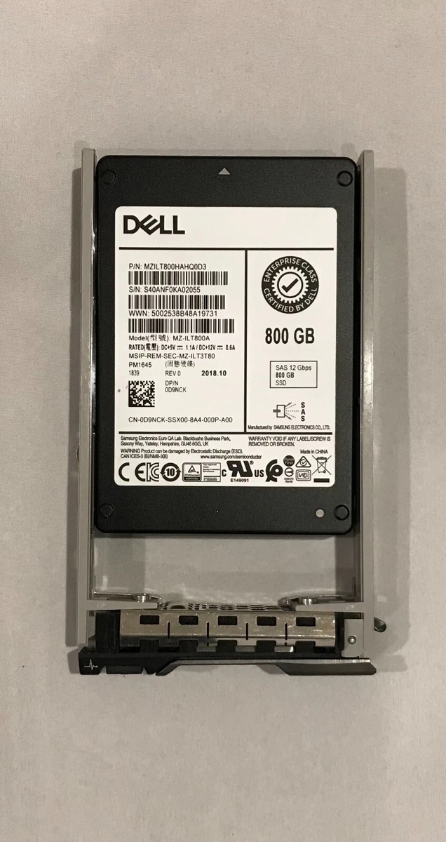Dell SAS Solid-State Drives 800 GB Storage Capacity for sale | eBay