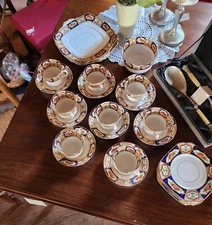 Roslyn China R & C England Tea/Coffee Set for 8