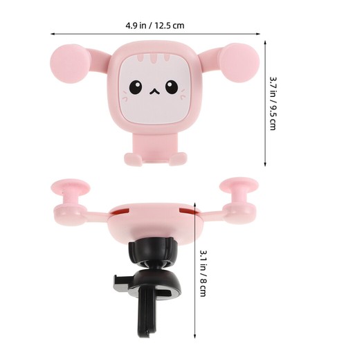 Cute Car Phone Mount Holder Cat Air Vent Clip Phone Holder Cat Phone Stand - 第 4/12 張圖片
