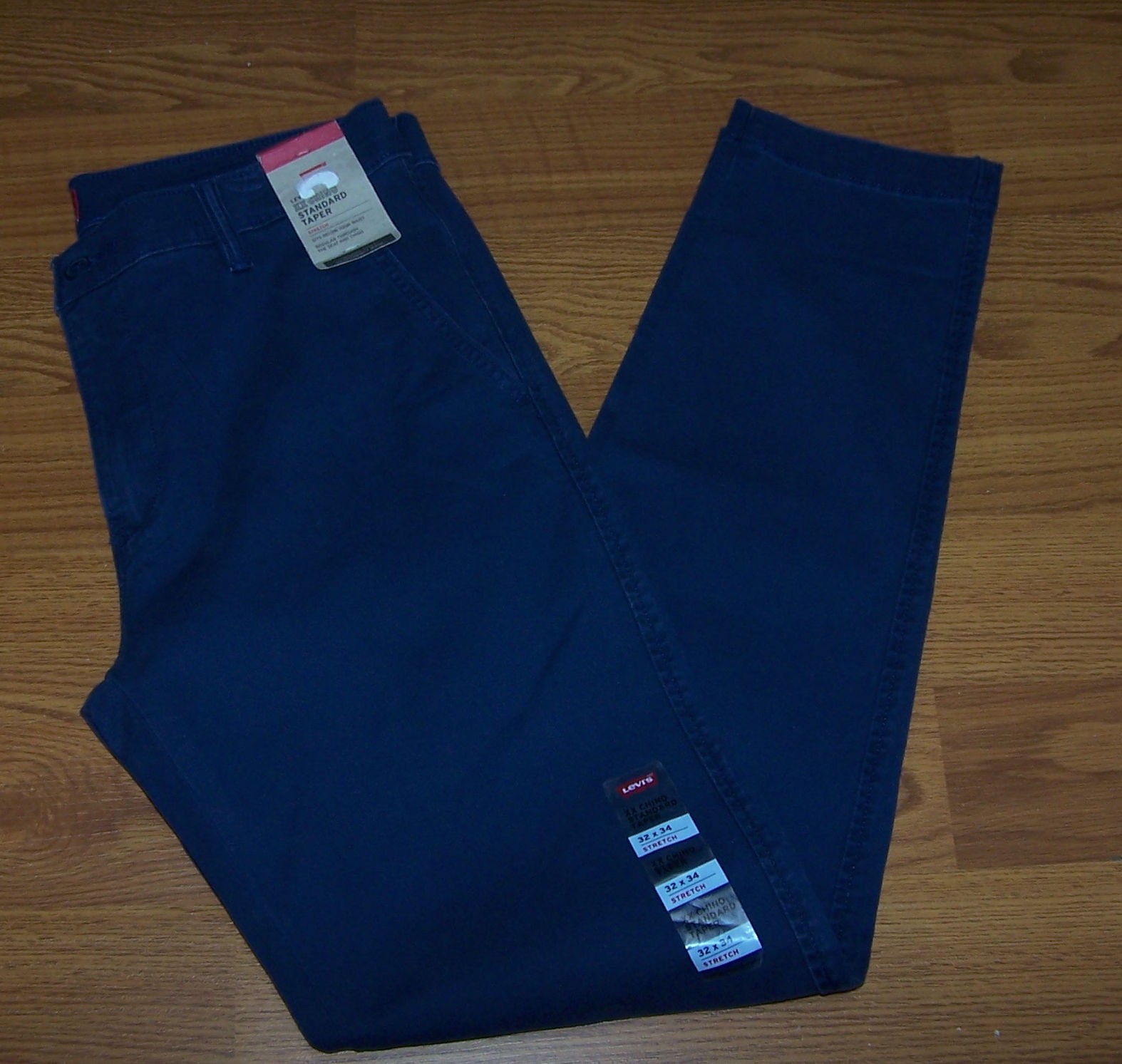 NWT Size 32x34 Mens Standard Taper Levi Strauss XX Chino Pants Levi's (Blue)