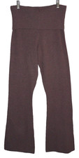 PINK ROSE brownish mauve color thick knit stretch leggings flair bottoms Women L