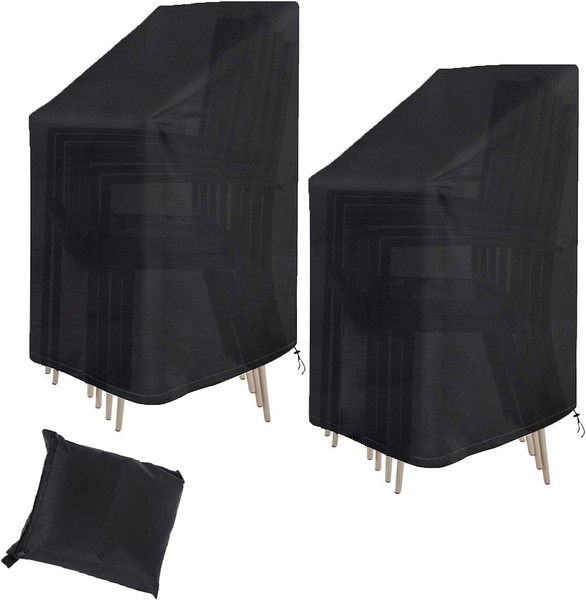 SchutzhüLle FüR GartenstüHle 420D Oxford Wasserdicht Uv-BestäNdig 75X75X120Cm 2-image