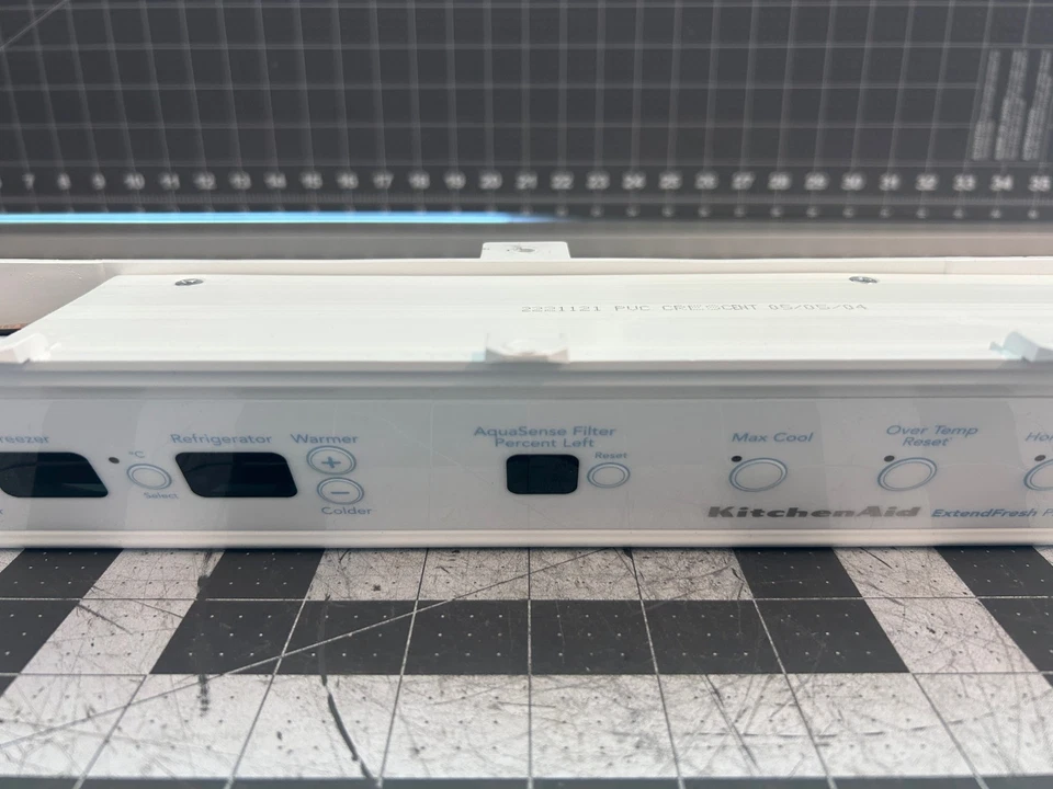 Panel de control del refrigerador KitchenAid P# 2302772 W10839424 Foto 3 de 4