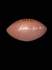 JUSTIN JOLY DENVER BRONCOS Signed Football NFL Draft TE NC STATE JSA