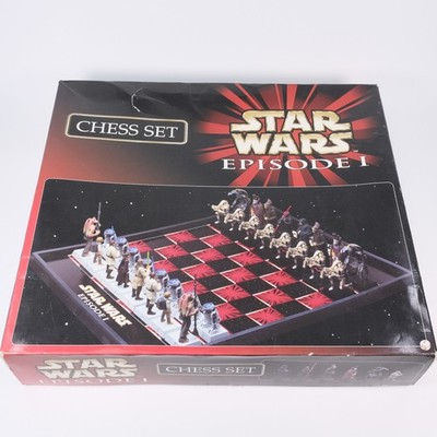 Vintage Star Wars Episode I Schachspiel komplett gebraucht Sammler Spiel