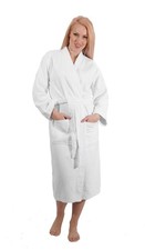 SALBAKOS Turkish Cotton Kimono Robe for Men & Women Absorbent Bathrobe SM
