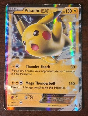 Pikachu EX XY174 XY Promos Holo Promo EX English 2016 130HP Pokémon TCG DMG