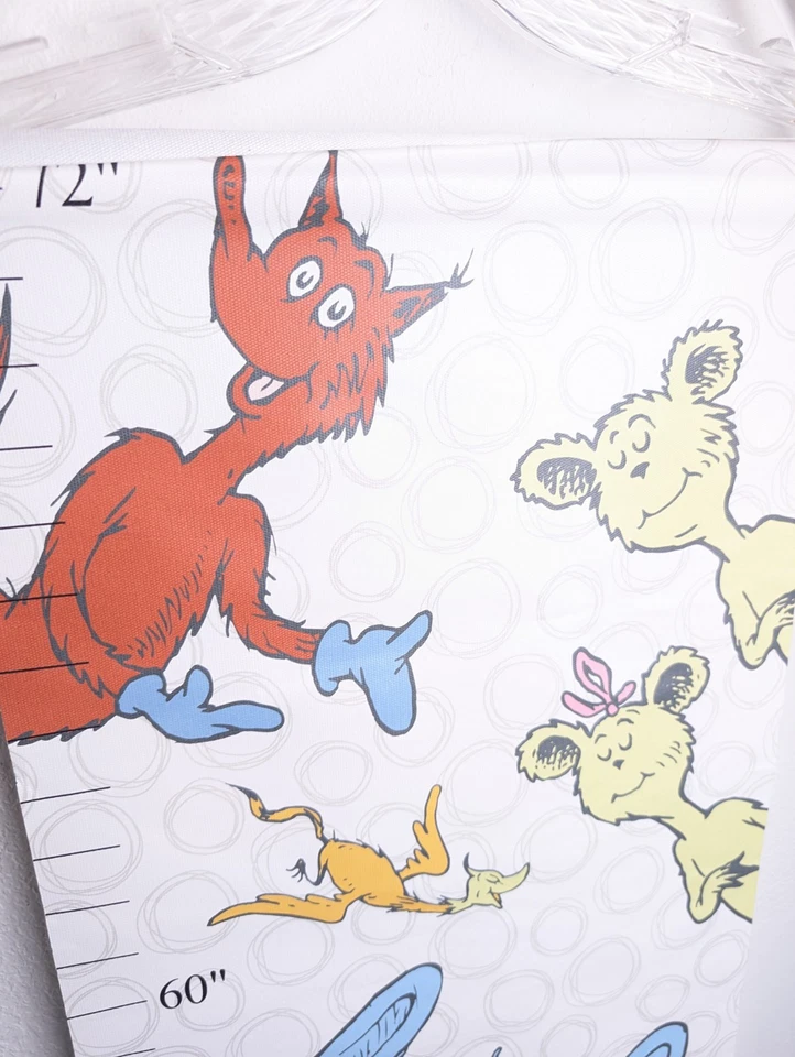 Trend Lab Dr. Seuss Friends Canvas Growth Chart, Blue/Red/Yellow/Gray/White - Image 4 of 4