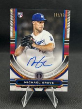 2023 Topps Tribute Blue 102/150 Michael Grove #TA-MG Rookie Auto RC