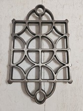 Heavy Duty Cast Iron Trivet 12" x 7" inches 2+ Lbs