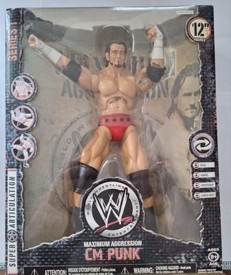 WWE Maximum Aggression CM Punk Figur Series 1 (12 Inch)