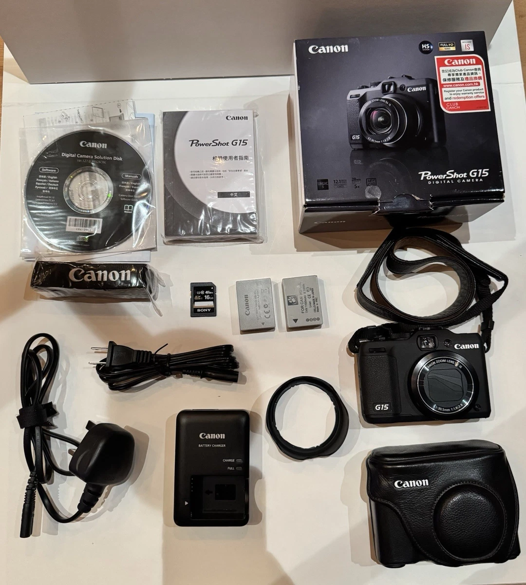 佳能PowerShot g15 数码相机| eBay