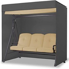 Outdoor Patio Swing Cover 3 Triple Seater Hammock Cover Garden,Patio Swing wi...