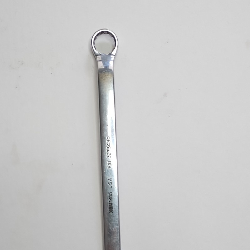 Snap-on XBM1415 14mm 15mm Offset Double-Ended Box Wrench Metric Silver