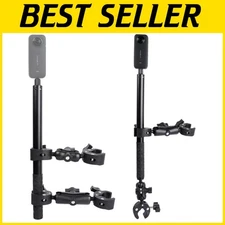 Insta360 Motorcycle Mount Kit with 155cm Selfie Stick for Stable Video Capture