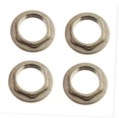 4pcs Brass Lock Nuts Pipe Fitting 3/4'' NPT Female Nut Gasket Flange Hex